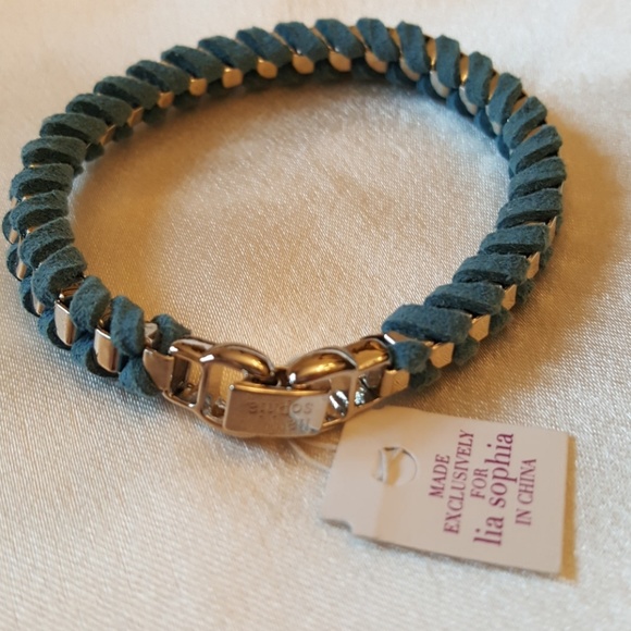 Lia Sophia Jewelry - Lia sophia bracelet, suede, rhodium, blue Lia Sophia Jewelry - Lia sophia bracelet, suede, rhodium, blue